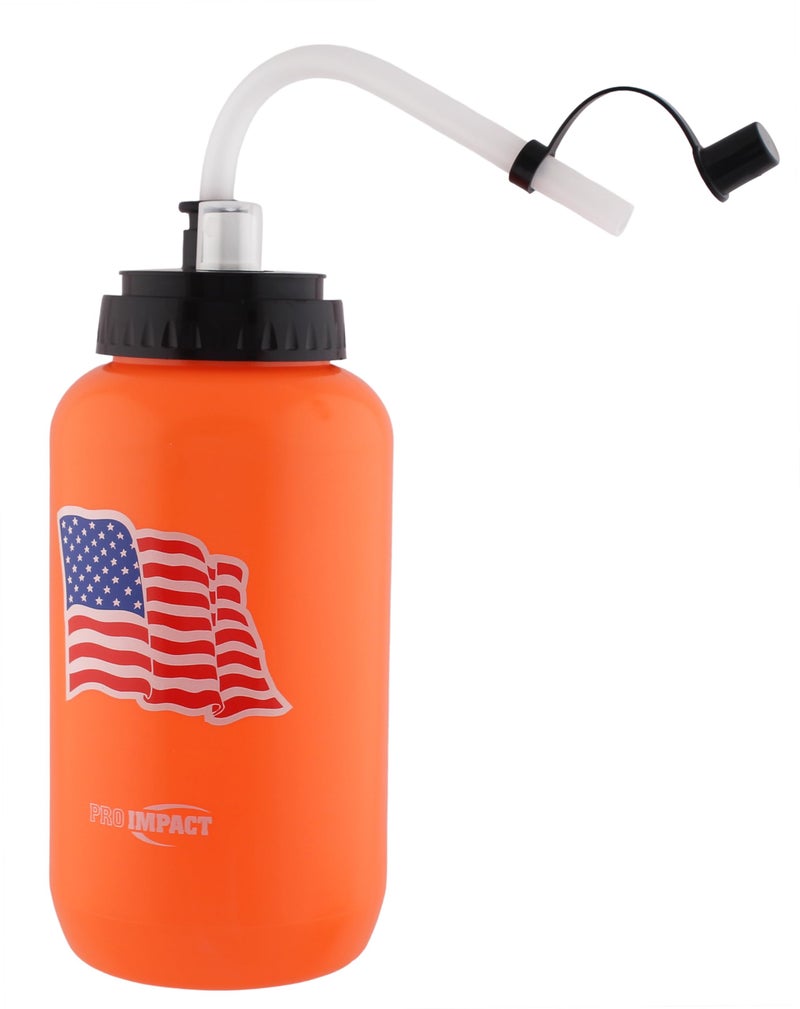 Pro Impact Squeezable Water Bottle with Bendable Long Straw and Spray cap - LDPE BPA Free Plastic - Hydration for Baseball Hockey Gym MMA Yoga Boxing Cycling Softball Football Lacrosse (35.5 Oz.) - Image 2